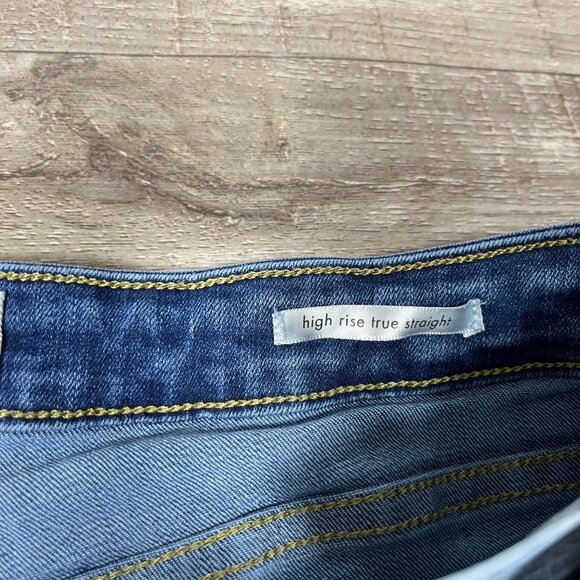 Wrangler High Rise True Straight Leg Denim Jeans Blue Women’s Size 30 - Picture 9 of 10